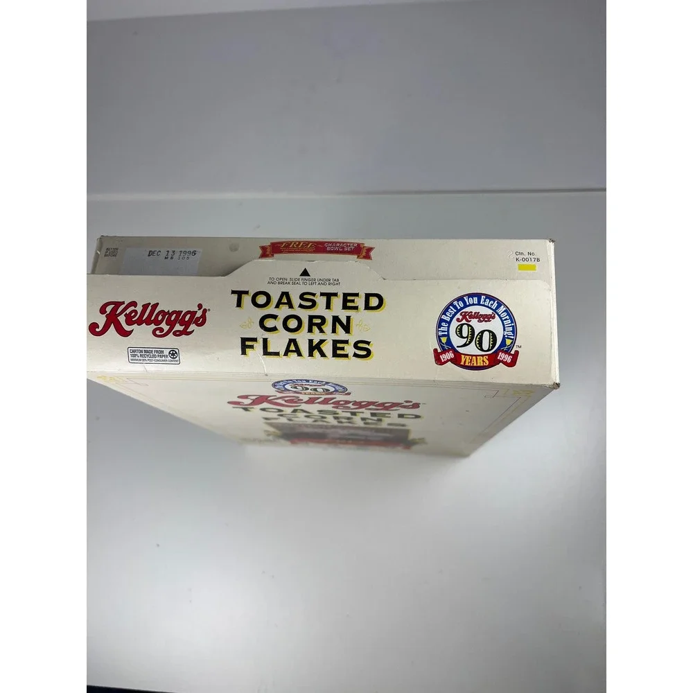 Kelloggs Toasted Corn Flakes Cereal‎ Box 90 Years Collector Series 1 of 2 Empty